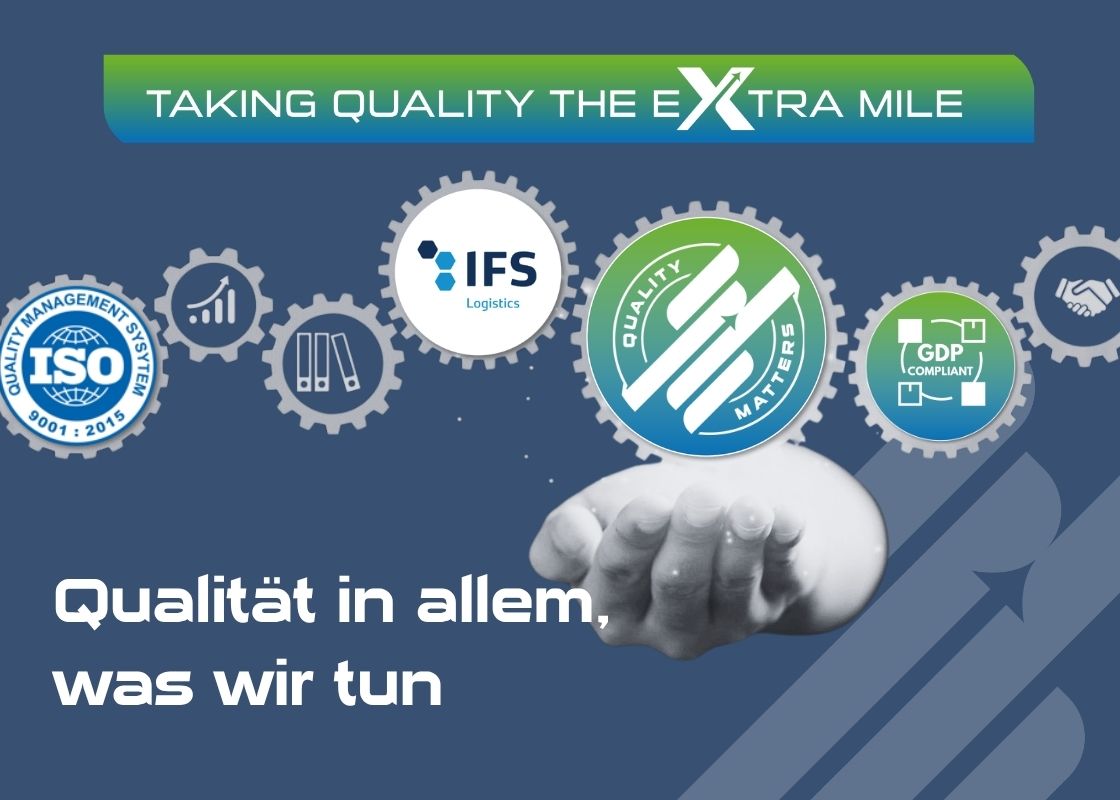 Visual von STI Freight Management zu Qualitätsstandards, Zertifizierungen und kontinuierlicher Verbesserung im europäischen Netzwerk