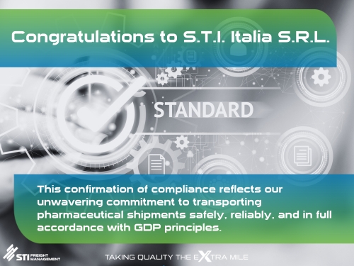 Celebrating a Milestone: S.T.I. Italia S.R.L. Successfully passes GDP Audit